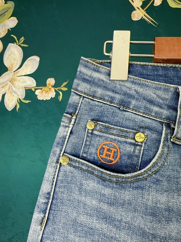 ブランドジーンズ素材ディテール